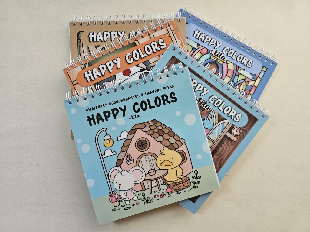 Livros de Colorir : Happy Colors - Volume 1: Ambientes Aconchegantes